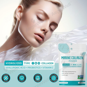 Aeglewell OEM Hydrolysiertes Marines Fischkollagen-Peptid Schönheitsprodukt Nahrungsergänzungsmittel für Haut Haar Nägel Gelenke Fischkollagen-Pulver - Product Image 4