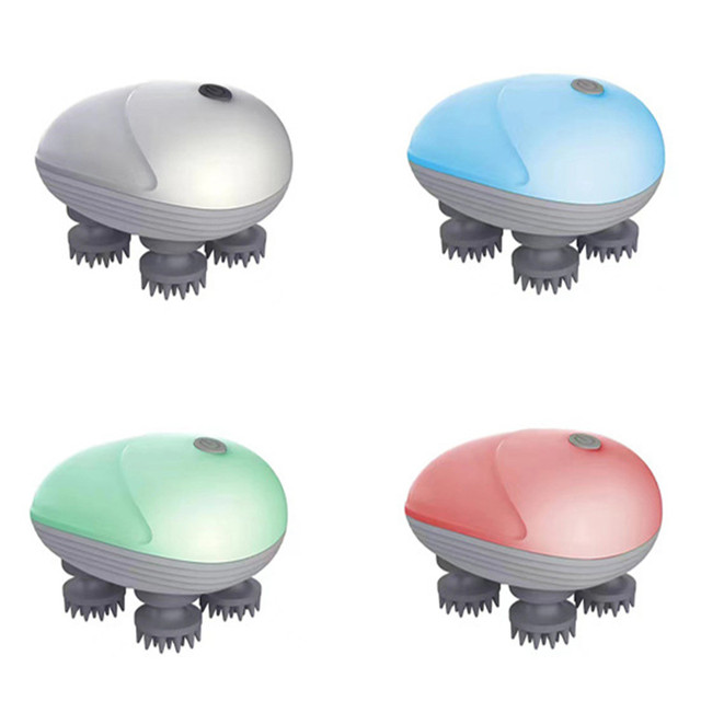 Electric Scalp Massager Hand, Free Therapeutic Head Scratching Relief Hair Irritation Rechargeable Stress Relief/