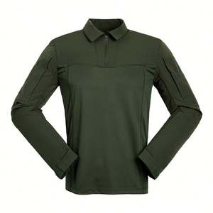 Тактическая Мужская одежда, быстрая штурмовая рубашка, тактические мужские рубашки-поло больших размеров, тактический пуловер с длинным рукавом, футболки - Product Image 2