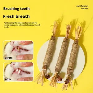ของเล่นแมวแบบเคี้ยวทำความสะอาดฟัน ผลิตจากวัสดุซิลเวอร์ไวน์และแคทนิป ช่วยกระตุ้นการเล่นแบบอินเทอร์แอคทีฟ - Product Image 5