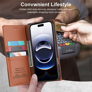 Funda Magnética Plegable <span class=keywords><strong>de</strong></span> Cuero PU para <span class=keywords><strong>iPhone</strong></span> 17 11 12 13 16 Pro <span class=keywords><strong>Max</strong></span> 14 15 Plus, con Ranuras para Tarjetas, Tipo Cartera, Antigolpes - Product Image 3