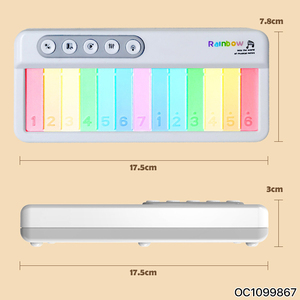 Gaya baru listrik Montessori anak-anak pendidikan alat musik sensorik Organ mainan belajar <span class=keywords><strong>Keyboard</strong></span> menyala untuk bayi anak - Product Image 6