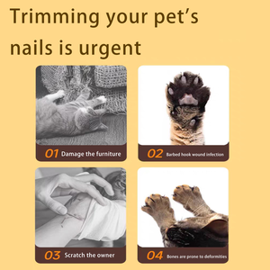 पोर्टेबल 2-इन-1 पालतू ग्रोमिंग टूल-ओम यूएसबी रिचार्जेबल एलईडी नाखून ग्राइंडर और क्लिपर - Product Image 5