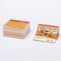 Bloc-notes en papier découpé au laser 3D, gravé, personnalisé, avec motifs de train, à feuilles détachables, papeterie mignonne, cadeau de luxe pour filles