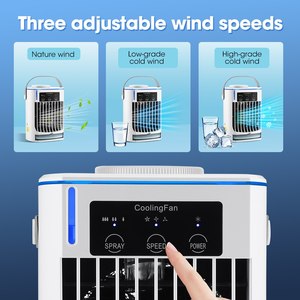Ventilateur de refroidissement par évaporation DC, <span class=keywords><strong>meilleur</strong></span> vendeur 2025, mini <span class=keywords><strong>climatiseur</strong></span> portable de bureau - Product Image 2