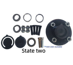 Pièces de remorque de type américain à grand <span class=keywords><strong>prix</strong></span>, essieu de remorque à 4 trous pour moyeu de roue de remorque de 2000 Lbs - Product Image 5