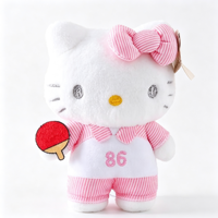 Jouets en peluche directement de l'usine, poupée de dessin animé Hello Kitty de 8 pouces, animal en peluche souple et moelleux, prix pour machine à griffes pour salon de jeux d'arcade