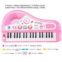 37 Keys Multifunctional Electronic Keyboard Piano with Flexible Microphone Educational Musical Toy Boost Musical Talent for Kids