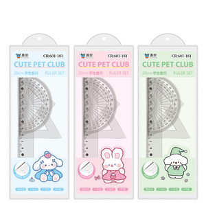 601 180 Thân Thiện Với Môi Tùy Chỉnh Thiết Kế Nhựa Hình Học Thiết Lập Thước Đo Thước Bộ Cho Các Trường Học Văn Phòng Phẩm Và Công Cụ Đo - Product Image 4