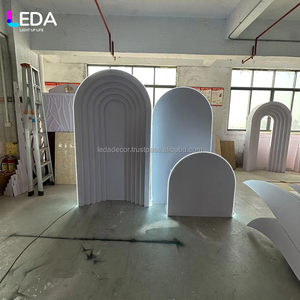 Soporte de Fondo Acrílico Blanco Personalizado LEDA, Desmontable, de Múltiples Capas, para Decoración de Bodas, Arco de Fondo - Product Image 2