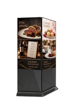 Pantalla LCD Digital Vertical para Exteriores de 43 55 65 75 Pulgadas, 3000 Nits, Impermeable IP66, con Soporte de Pie para Publicidad