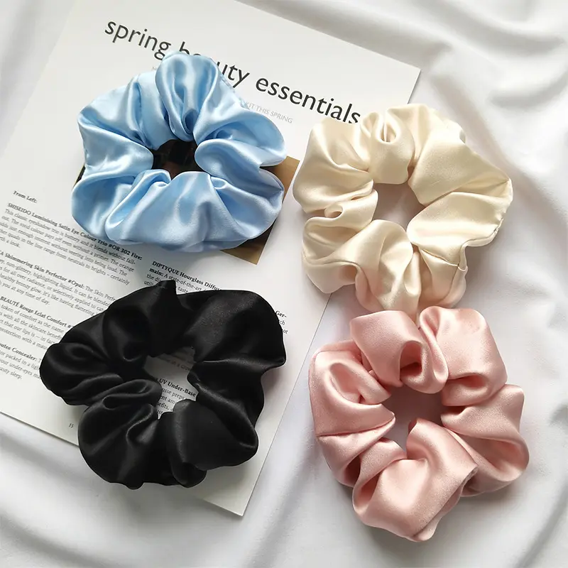 Ikat Rambut Scrunchies Xl Sutra Scrunchies Sutra Aksesoris Rambut Massal