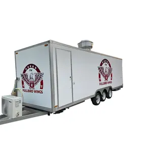 مقطورة طعام مجهزة بالكامل شاحنة لبطارية متنقلة شاحنة وجبات سريعة مخصصة متعددة الوظائف شاحنة طعام للبيع مطعم متنقل