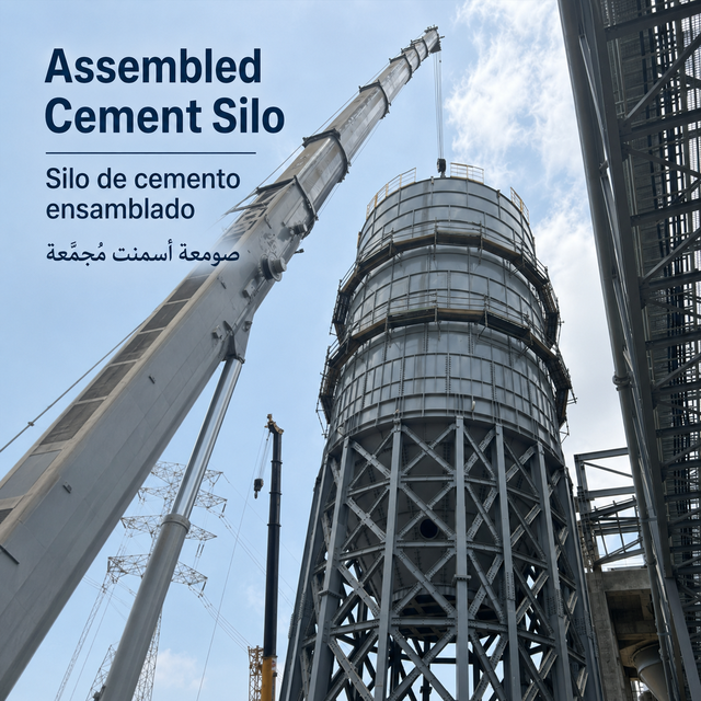 Customized Small /Large Bolted Steel Cement Silo With Easy Transport Design for Cement Powder Storage and Project Site Use