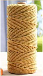 100% coton naturel <span class=keywords><strong>macramé</strong></span> cordon 3mm corde torsadée Style élastique haute qualité doux enduit de cire personnalisé pour sacs chaussures vêtements - Product Image 4