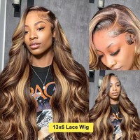 Rambut Asli Vietnam Mentah Tanpa Proses Kimia dengan Kutikula Tertata Rapi, Wig Swiss Lace Transparan, Wig Rambut Manusia HD Lace Front untuk Wanita Kulit Hitam