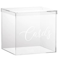 Boîte de présentation et de rangement sur mesure en acrylique transparent rectangulaire avec couvercle amovible