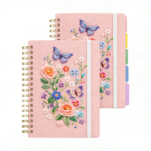 <b>Custom</b> Wholesale Fabric Cover Notebook High Quality Hardcover Journal Personalized Logo <b>Diary</b> for Students Gift Business - Product Image 6