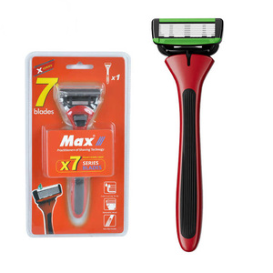 <span class=keywords><strong>2025</strong></span> xu hướng tùy biến bán buôn bảy lưỡi nhựa mạnh mẽ cạo dao cạo cho nam giới - Product Image 1