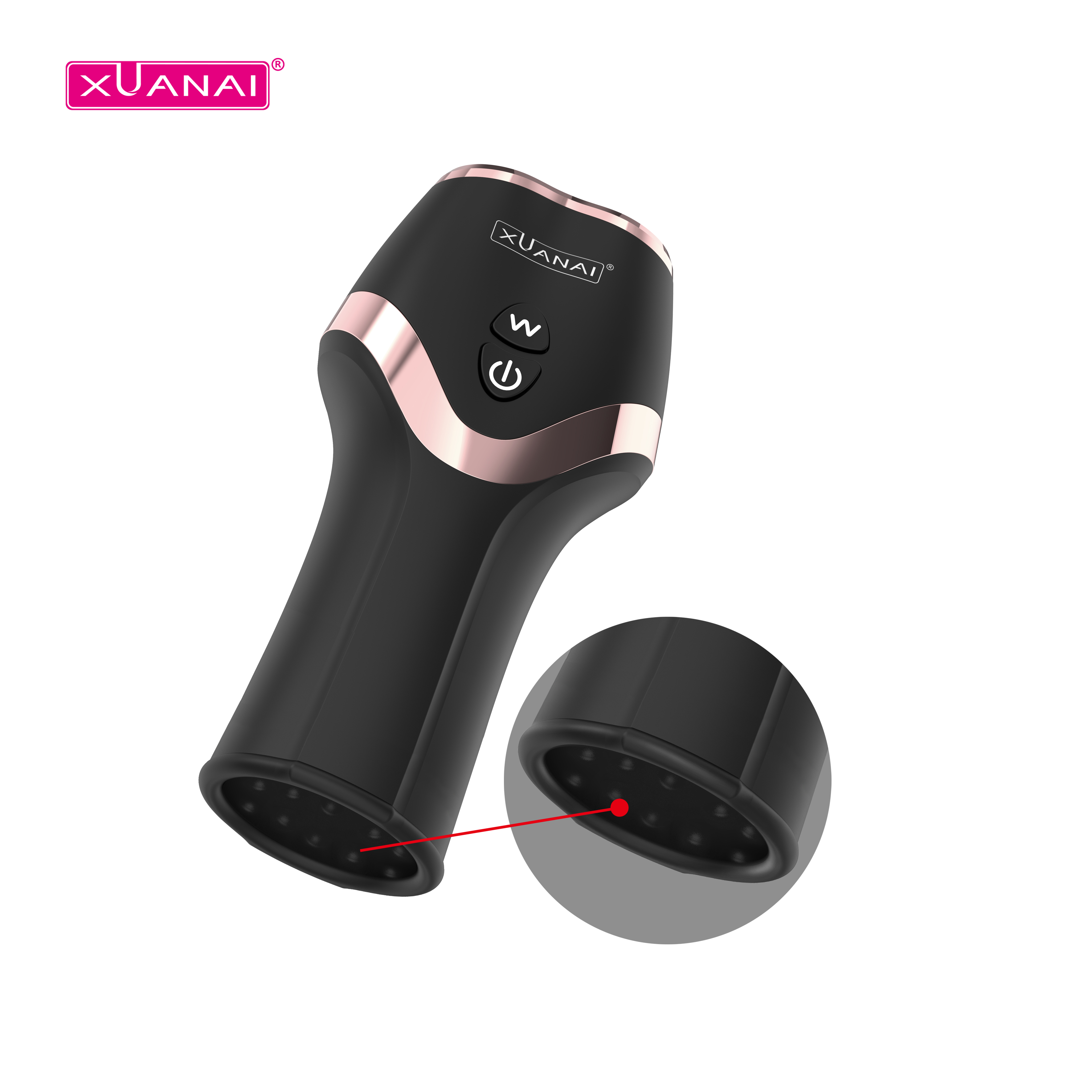 XUANAI Male Masturbator Pennis Delay Trainer Vibrator Delay Ejaculation  Stimulate Glans Vibrating Massager Sex Toys for Men