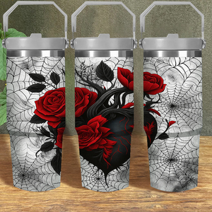 แก้ว<span class=keywords><strong>น</strong></span>้ำลายใยแมงมุมกุหลาบแดงขนาด 30 ออ<span class=keywords><strong>น</strong></span>ซ์ พร้อมหูจับ แก้ว<span class=keywords><strong>น</strong></span>้ำลายดอกไม้สไตล์โกธิค ของมีใ<span class=keywords><strong>น</strong></span>สต็อกที่สหรัฐอเมริกา ของขวัญท<span class=keywords><strong>น</strong></span>ทา<span class=keywords><strong>น</strong></span>สำหรับคนรักสไตล์โกธิคและดอกไม้ - Product Image 1