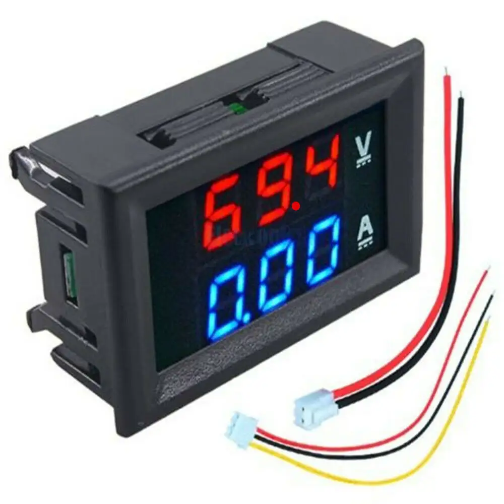 DC0-100V Car DC Digital Current Voltage Meter Tester 0.56 Inch Mini Digital Voltmeter Ammeter Dual Display 10A Volt AMP meter