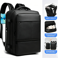 Tas Ransel Laptop Bisnis Pria Kapasitas Besar Anti Air, Terpisah Basah Kering, Dapat Diperluas, Mewah, Laris Manis, Dilengkapi Pengisian Daya USB