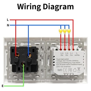 สวิตช์แบบสัมผัส 157 ชนิด และเต้ารับแบบฝรั่งเศส พร้อมแผงกระจกนิรภัย 10A 16A IP20 กล่องฐานติดตั้งแบบกลม - Product Image 3
