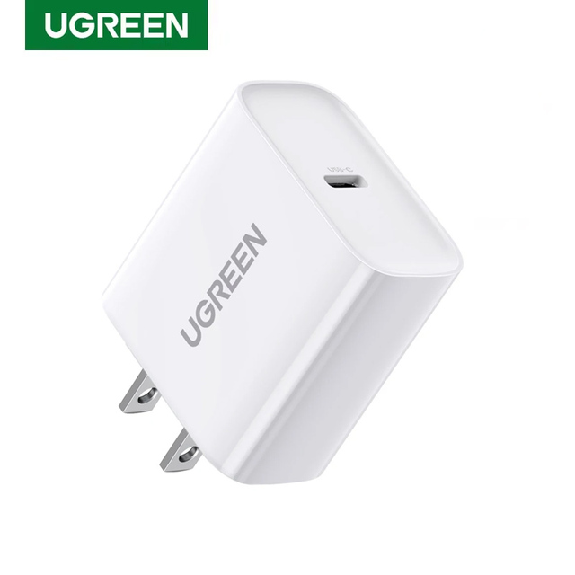 UGREEN 20W USB C Wall Charger GaN PD Fast Charging Wall Phone Charger Android Power Adapter for iPhone Samsung