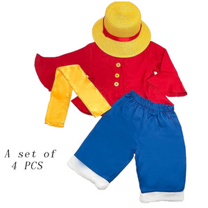 <span class=keywords><strong>Disfraz</strong></span> de Anime de <span class=keywords><strong>Luffy</strong></span>, el Mismo Chaleco y Sombrero de Paja, Traje de Cosplay para Niños y Niñas, Regalo Perfecto para Niños - Product Image 5
