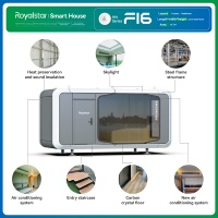 Villas préfabriquées modulaires en acier léger Luxury Royalstar F16 pour hôtels, bureaux, centres commerciaux - Énergie solaire, respectueuses de l'environnement