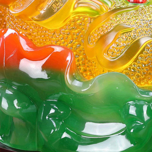 Decorazione elegante e simbolica del Feng Shui della resina del modello animale della rana del denaro cinese dell'artigianato - Product Image 6