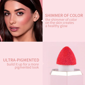 Maquillage sans logo en stock, vente en gros, blush liquide hexagonal, crème rouge, huit couleurs, impression personnalisée en petites séries - Product Image 3