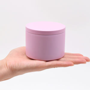 사용자 정의 컬러 빈 라운드 선물 금속 핑크 블랙 골드 8 온스 주석 양초 용기 항아리 상자 깡통 캔들 사탕 왁스 차 선물 - Product Image 6