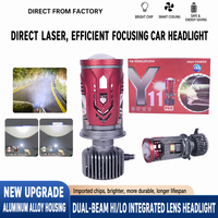 Ampoule de phare de moto H4 super lumineuse 100W, faisceau Hi/Lo, phare de voiture haute puissance