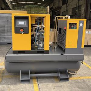 Compresor de Aire Integrado Todo en Uno Monofásico/Trifásico de 11 kW, 10 hp, 20 hp, 4 Tornillos, con Secador de Aire, Motor Refrigerado por Aire, Envío Inmediato - Product Image 3