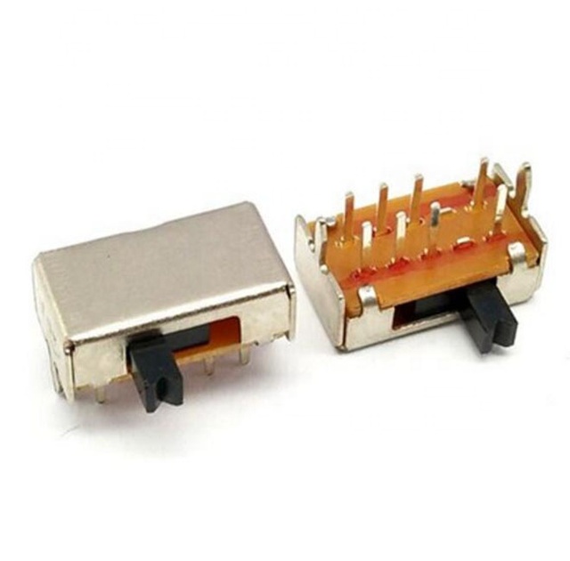 Original 3 position Slide switch SK-23D07 with shrapnel 2P3T 8 Pins