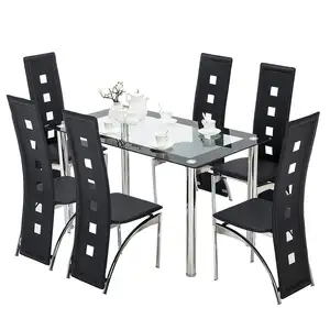 Hot selling daining table 7 piece dining room set dining room furniture