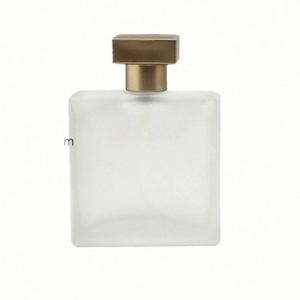Botellas de Perfume Rectangulares de Vidrio Esmerilado con Logotipo Personalizado Impreso en Serigrafía, con Pulverizador, 50ml 100ml, para Cosméticos Femeninos - Product Image 6