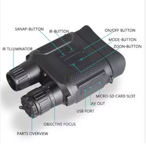 Vision nocturne portée numérique infrarouge binoculaire nuit visionneuse 400m pour appareil HD Vedio/photographie grossissement jusqu'à 7x - Product Image 4