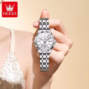   Reloj de Mujer 6727, Reloj Mecánico Automático de Acero Inoxidable, Resistente al Agua, con Calendario y Semana, Relojes de Lujo Elegantes para Mujer, Nuevo - Product Image 3