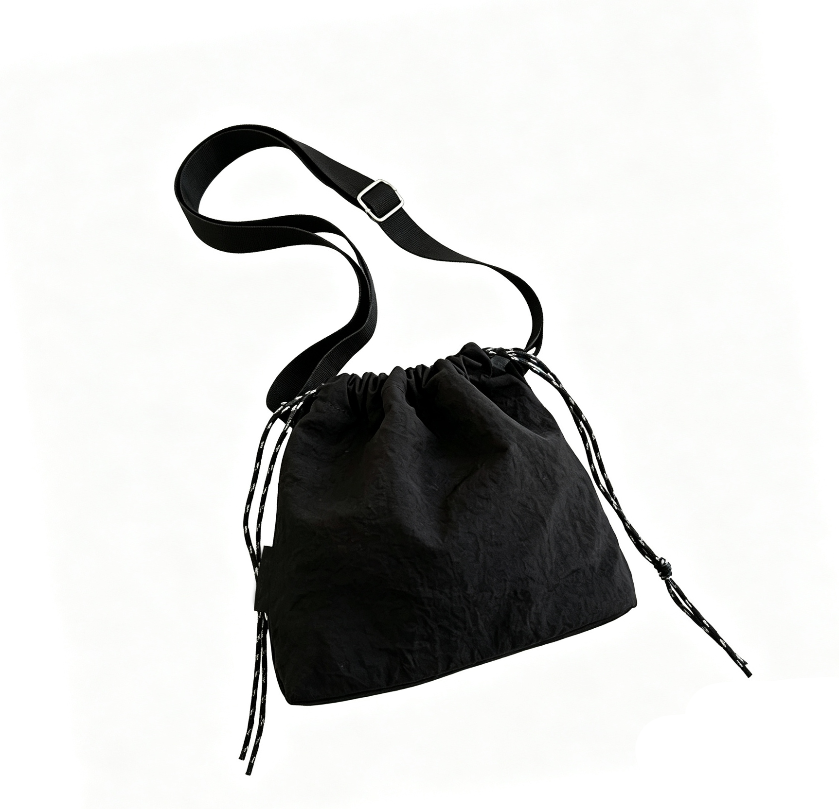 Women Lady Drawstring Waterproof Bucket Crossbody Bag