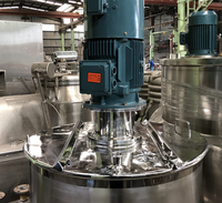 Réservoir de mélange à couvercle rabattable simple en acier inoxydable 304 de 100 L pour liquide vaisselle et détergent à lessive