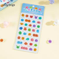 Paket Stiker Kartun Ramah Lingkungan Joytop dengan Payet, Stiker Hadiah untuk Anak-Anak, Perlengkapan Sekolah untuk Guru, Logo Kustom, Latar Belakang Transparan