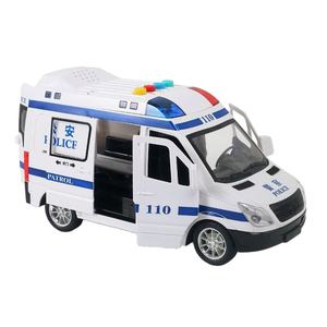 Детский 110 автомобиль, инерционный свет, музыка, открывающиеся двери, От 3 до 6 лет Игрушечная модель для мальчиков - Product Image 1