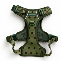 Ensemble de harnais pour chien personnalisé, réglable, anti-traction, réfléchissant, pour la promenade et l'entraînement en extérieur, pour chiens de petite et moyenne taille