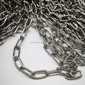 Venta al por mayor de fábrica 19mm Longitud interior 76 Ancho Longitud 29mm Cadena soldada inox DIN763 Cadena corta de eslabones de acero inoxidable 316 - Product Image 6
