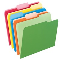 Carpeta de archivos de presentación de diseño simple colorido A4 de China Factory Papel artesanal de un solo lado Durable-Papel de Manila por diseño