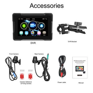 Wasserdichtes Motorrad-Navigationsmonitor-Gerät drahtloses CarPlay Android-Auto-<span class=keywords><strong>Monitor</strong></span> Front-/Rückseite-<span class=keywords><strong>DVR</strong></span>-Bildschirm - Product Image 6