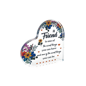 Acrylic Heart-Shaped Ornament Digital Printing Anniversary <b>Gift</b> For <b>Friends</b> And Family - Product Image 4